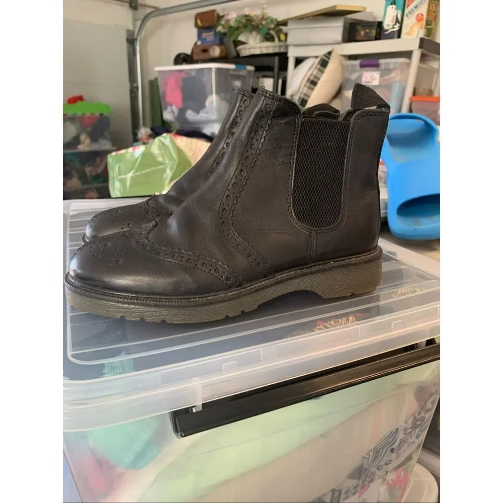 Frank James Brogue Leather Upper Dealer Boots